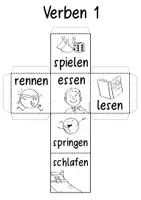 Vorschau - Spiele - Verben - DIY Würfel zum Basteln (DaF DaZ) - Seite 2