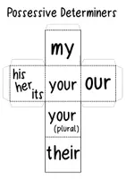 Vorschau - Spiele - Possessive Determiners - DIY Cubes / Würfel - Seite 2
