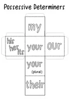 Vorschau - Spiele - Possessive Determiners - DIY Cubes / Würfel - Seite 3