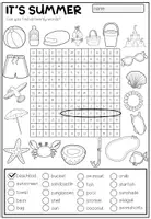 Vorschau - Arbeitsblätter - It's summer! - Word Search (3-fach differenziert) - Seite 3