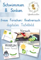 Vorschau - Präsentationen/Tafelbilder - Dig. Tafelbild - Knetversuch zu VERDRÄNGUNG & AUFTRIEB - Deckblatt