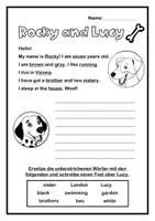 Vorschau - Unterrichtsreihen - Rocky and Lucy (Present / describe yourself!) - Seite 1