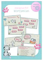 Vorschau - Interaktives Material - interaktive PDF - Wortfamilien - Deckblatt