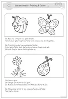 Vorschau - Arbeitsblätter - Lese-Heft/Lese-Mal-Blätter Frühling & Ostern (differenziert) - Seite 3