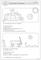 Vorschau - Arbeitsblätter - Lese-Heft/Lese-Mal-Blätter Sommer (differenziert) - Seite 3