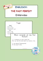 Vorschau - Arbeitsblätter - Erklärvideo/Explainer video: The Past Perfect + Arbeitsblatt (worksheet) + Lösung (solution) Homeschooling - Deckblatt