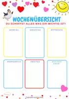 Vorschau - Arbeitsblätter - Pingu Wochenplan Mai mit einer Malaktion für starke KInder! - Deckblatt