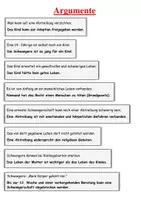 Vorschau - Arbeitsblätter - Abtreibung: Pro- und Kontra & Fallbeispiele (differenziert) - Seite 1