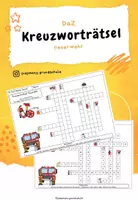 Vorschau - Arbeitsblätter - Kreuzworträtsel Feuerwehr - Deckblatt