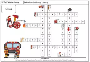 Vorschau - Arbeitsblätter - Kreuzworträtsel Feuerwehr - Seite 2
