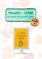 Vorschau - Anderer Materialtyp - Hinweis-Schild: Ich möchte nicht gestört werden - Deckblatt