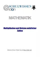 Vorschau - Arbeitsblätter - 4 - Multiplikation und Division natürlicher Zahlen - Deckblatt