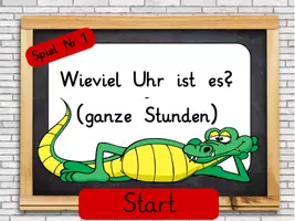 Vorschau - Arbeitsblätter - Die Uhr lernen - Lernpaket mit 15 Übungsblättern und 5 interaktiven Spielen - Deckblatt