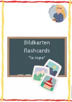 Vorschau - Bildkarten - Bildkarten "la ropa" - Kleidung - editierbar - Deckblatt