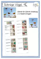 Vorschau - Stundenentwürfe - KUNST: Schräge Vögel - Fensterdekoration - Deckblatt