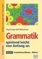 Vorschau - Spiele - Grammatik spielend leicht von Anfang an – Band 2 (Erweitertes Wissen – Wörter) - Deckblatt