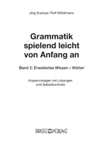 Vorschau - Spiele - Grammatik spielend leicht von Anfang an – Band 2 (Erweitertes Wissen – Wörter) - Seite 1