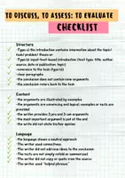 Vorschau - Arbeitsblätter - to DISCUSS checklist checklist, evaluation, assessment sheet, skill file, Operatoren Englisch - Deckblatt