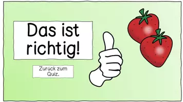 Vorschau - Interaktives Material - Interaktiver Lesetext "Die Erdbeere" - Interaktive PDF - Seite 3