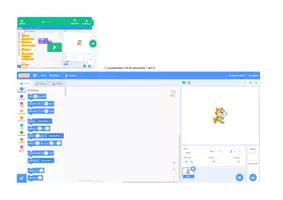 Vorschau - Arbeitsblätter - Scratch: Benutzeroberfläche und Eigenschaften verändern - Seite 3