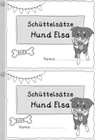 Vorschau - Arbeitsblätter - Schüttelsätze Thema Hund - Seite 1