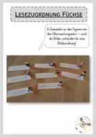 Vorschau - Spiele - Füchse Lesezuordnung - Deckblatt