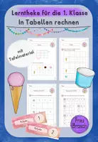 Vorschau - Arbeitsblätter - Lerntheke für die 1. Klasse: In Tabellen rechnen - Deckblatt