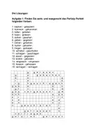 Vorschau - Arbeitsblätter - DaF / DaZ A2: Perfekt 1 -drei Aufgaben mit Lösung - Seite 2