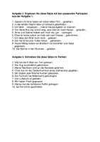 Vorschau - Arbeitsblätter - DaF / DaZ A2: Perfekt 1 -drei Aufgaben mit Lösung - Seite 3