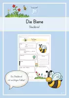 Vorschau - Arbeitsblätter - Steckbrief zur Biene - Deckblatt