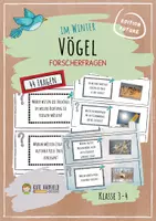 Vorschau - Aufgabenkarten - Vögel im Winter - Forscherfragen - Deckblatt
