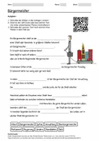 Vorschau - Arbeitsblätter - Lernposter + Arbeitsblatt zum Thema "Bürgermeister" + Onlineübung & MP3 + Mindmap + Infografik - Seite 1