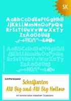 Vorschau - selbst erstellte Schriftarten - Schriftartenpaket "AW Big" und "AW Big Hollow" (komm. edukative Einzellizenz) - Deckblatt