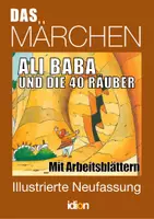 Vorschau - Arbeitsblätter - ALIBABA UND DIE 40 RÄUBER - Märchen mit Illustrationen und Arbeitsblättern - Deckblatt