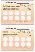 Vorschau - Fördermaterial/Inklusion - Verstärkersystem, Fleißkarte, Belohnung, Belohnungssystem - Deckblatt