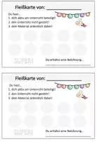 Vorschau - Fördermaterial/Inklusion - Verstärkersystem, Fleißkarte, Belohnung, Belohnungssystem - Seite 1
