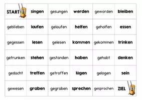 Vorschau - Arbeitsblätter - Domino - Zeitformen - Partizip Perfekt - Seite 2