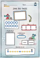 Vorschau - Arbeitsblätter - Im Winter - Zahl des Tages - ZR 10, 20, 100 - Seite 1