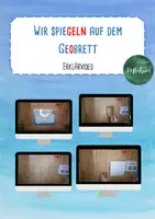 Vorschau - Unterrichtsreihen - Geobrett - Wir spiegeln auf dem Geobrett - Erklärvideo - Klasse 1 - Deckblatt