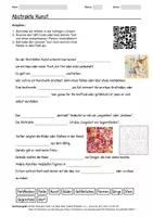 Vorschau - Arbeitsblätter - Lernposter + Arbeitsblatt zum Thema "Abstrakte Kunst" + Onlineübung & MP3 + Mindmap + Infografik - Seite 1