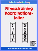 Vorschau - Stationenlernen - Fitnesstraining Koordinationsleiter - Deckblatt