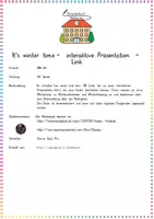 Vorschau - Interaktives Material - It's winter time - interaktive Präsentation - Link - Seite 1