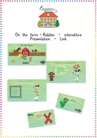 Vorschau - Interaktives Material - On the farm - Riddles - interaktive Präsentation - Link - Deckblatt