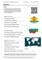 Vorschau - Arbeitsblätter - Lernposter + Arbeitsblatt zum Thema "Bulgarien" + Onlineübung & MP3 + Infografik - Seite 1
