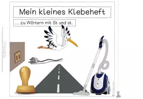Vorschau - Arbeitsblätter - Klebeheft zu Wörtern mit St und st (Lesen und Schreiben) - Seite 3