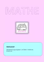 Vorschau - Klassenarbeiten - Klassenarbeit Teiler und Vielfache Lernerfolgskontrolle Mathearbeit - Deckblatt