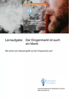 Vorschau - Arbeitsblätter - Lernaufgabe "Der Drogenmarkt ist auch ein Markt" - Deckblatt