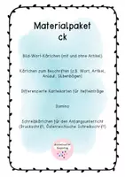 Vorschau - Spiele - Materialpaket Übungskiste ck - Deckblatt