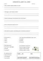 Vorschau - Arbeitsblätter - Literaturtest: Löcher (Kurztest) Leseüberprüfung - Deckblatt