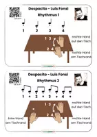 Vorschau - Spiele - Despacito ✋🏼Tisch Klatsch 🤚🏼Body Percussion • Bildkarten • QR zum Video - Seite 2